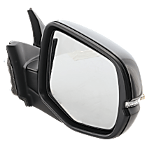 Passenger Side Mirror, Power, Heated, Manual Folding, Paintable, In-housing Signal Light, With Memory, No Puddle Light, No Auto-Dimming, No Blind Spot Feature