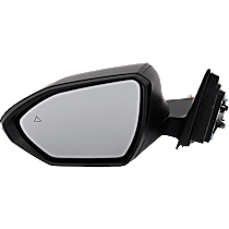 Driver Side Mirror, Power, Manual Folding, Heated, Paintable, In-housing Signal Light, Without memory, Without Puddle Light, Without Auto-Dimming, With Blind Spot Detection in Glass