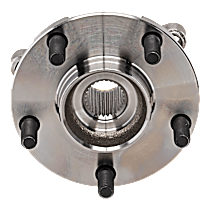 Front, Driver or Passenger Side Wheel Hub, 5 Lugs, With Bearing, AWD