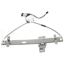 Front, Driver Side Power Window Regulator, With Motor