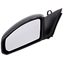 Driver Side Mirror, 2-Door, Power Adjust, Non-Heated, Paintable, Manual Folding, No Signal Light, No Blind Spot Feature, No Memory, No Puddle Light, No Auto-Dimming, Coupe