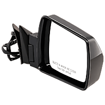 Passenger Side Mirror, Power Adjust, Non-Heated, Paintable, Non-Folding, No Signal Light, No Blind Spot Feature, No Memory, No Puddle Light, No Auto-Dimming