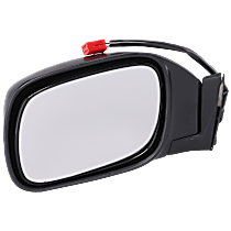 Driver Side Mirror, Power Adjust, Non-Heated, Textured Black, Manual Folding, No Signal Light, No Blind Spot Feature, No Memory, No Puddle Light, No Auto-Dimming