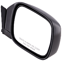 Passenger Side Mirror, Manual Adjust, Non-Heated, Textured Black, Manual Folding, No Signal Light, No Blind Spot Feature, No Memory, No Puddle Light, No Auto-Dimming