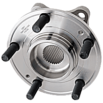 Front, Driver or Passenger Side Wheel Hub, 5 Lugs, With Bearing