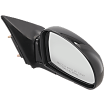 Passenger Side Mirror, Power Adjust, Heated, Paintable, Manual Folding, No Signal Light, No Blind Spot Feature, No Memory, No Puddle Light, No Auto-Dimming