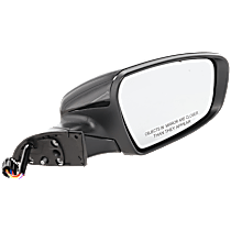 Passenger Side Mirror, Power Adjust, Heated, Paintable, Power Folding, In-housing Signal Light, No Blind Spot Feature, No Memory, No Puddle Light, No Auto-Dimming