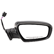 Passenger Side Mirror, Power Adjust, Heated, Paintable, Power Folding, In-housing Signal Light, No Blind Spot Feature, No Memory, With Puddle Light, No Auto-Dimming