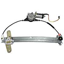 Front, Driver Side Power Window Regulator, With Motor