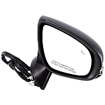 Passenger Side Mirror, Power, Power Folding, Heated, Paintable, In-housing Signal Light, With memory, With Puddle Light, Without Auto-Dimming, With Blind Spot Detection in Glass