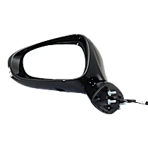 Driver Side Mirror, Power, Manual Folding, Heated, Paintable, In-housing Signal Light, With memory, With Puddle Light, Without Auto-Dimming, Without Blind Spot Feature