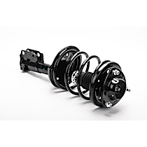 Front, Passenger Side Fully Loaded Strut, Coupe, Front Wheel Drive, with Front Coil Spring, with Rear Coil Spring