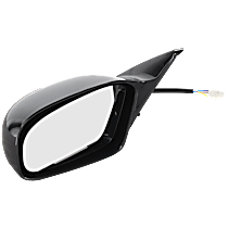 Driver Side Mirror, Power Adjust, Non-Heated, Paintable, Non-Folding, No Signal Light, No Blind Spot Feature, No Memory, No Puddle Light, No Auto-Dimming, Hatchback
