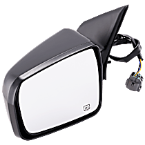 Driver Side Mirror, Power, Non-Folding, Heated, Textured Black, No Signal Light, No Memory, No Puddle Light, No Auto-Dimming, No Blind Spot Feature