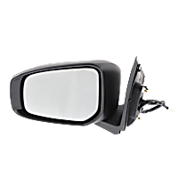 Driver Side Mirror, Power Adjust, Non-Heated, Paintable, Manual Folding, In-housing Signal Light, No Blind Spot Feature, No Memory, No Puddle Light, No Auto-Dimming
