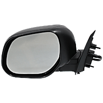 Driver Side Mirror, Power Adjust, Heated, Paintable, Manual Folding, No Signal Light, No Blind Spot Feature, No Memory, No Puddle Light, No Auto-Dimming