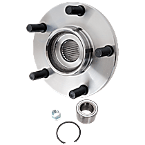 Front, Driver or Passenger Side Wheel Hub, 5 Lugs, With Bearing
