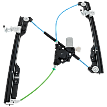 Front, Driver Side Power Window Regulator, With Motor