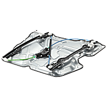 Front, Driver Side Power Window Regulator, With Motor