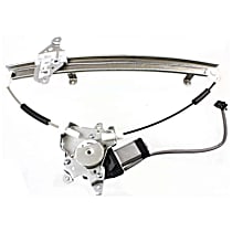 Front, Passenger Side Power Window Regulator, With Motor