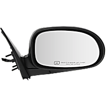 Passenger Side Mirror, Power, Manual Folding, Heated, Paintable, No Signal Light, No Memory, No Puddle Light, No Auto-Dimming, No Blind Spot Feature