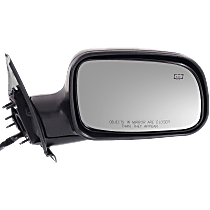 Passenger Side Mirror, Power, Manual Folding, Heated, Textured Black, Without Signal Light, Without memory, Without Puddle Light, Without Auto-Dimming, Without Blind Spot Feature