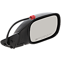 Passenger Side Mirror, Power Adjust, Heated, Textured Black, Manual Folding, No Signal Light, No Blind Spot Feature, No Memory, No Puddle Light, No Auto-Dimming