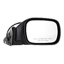 Passenger Side Mirror, Power, Manual Folding, Non-Heated, Textured Black, No Signal Light, No Memory, No Puddle Light, No Auto-Dimming, No Blind Spot Feature
