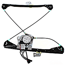 Sedan Front, Passenger Side Power Window Regulator, With Motor, 4-Door