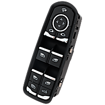Front, Driver Side Window Switch, Black