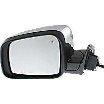 Driver Side Mirror, Power, Manual Folding, Heated, Chrome, In-housing Signal Light, With memory, Without Puddle Light, Without Auto-Dimming, Without Blind Spot Feature