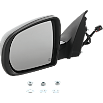Driver Side Mirror, Power Adjust, Heated, Manual Folding, Textured Black, No Signal Light, No Memory, No Puddle Light, No Auto-Dimming, No Blind Spot Feature