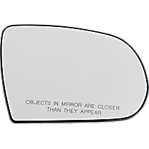Passenger Side Mirror Glass, Non-Heated, Without Blind Spot Feature Without Turn Signal Light