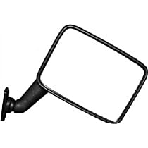 251-857-513 Driver Side Mirror, Non-Folding, Non-Heated, Black, Without Blind Spot Feature, Without Signal Light