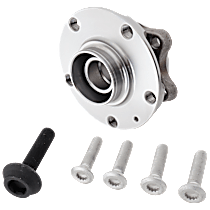 Front, Driver or Passenger Side Wheel Hub, With Bearing, 5 x 4.4 in. Bolt Pattern