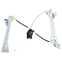 Coupe Front, Passenger Side Power Window Regulator, Without Motor
