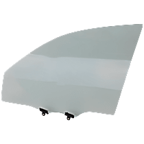 Front, Driver Side Door Glass, Green Tint, With Clip, Replaces NAGS No. DD09167GTY