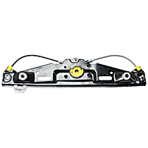 Rear, Driver Side Power Window Regulator, Without Motor