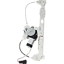 Rear, Passenger Side Power Window Regulator, With Motor