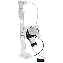 Rear, Driver Side Power Window Regulator, With Motor