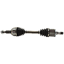 Front, Passenger Side Axle Assembly, Self Lock Axle Nut Locking Type, All Wheel Drive