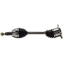 Front, Driver or Passenger Side Axle Assembly, Four Wheel Drive, Supplied with Standard Neoprene Outboard Boot, New, 4WD