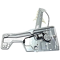 Front, Passenger Side Power Window Regulator, With Motor