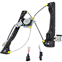 2-Pin Connector Front, Passenger Side Power Window Regulator, with Motor, For Models without Express Up and Down
