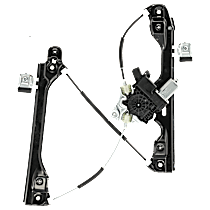 Front, Passenger Side Power Window Regulator, With Motor