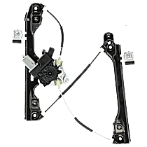 Front, Driver Side Power Window Regulator, With Motor