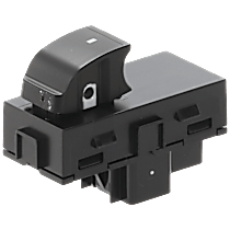 Rear, Driver or Passenger Side Window Switch, Black, 1-Button