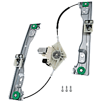 Front, Driver Side Power Window Regulator, With Motor