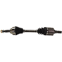 Front, Driver Side Axle Assembly, Front Wheel Drive/All Wheel Drive, For Models with Automatic CVT