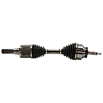 Front, Driver Side Axle Assembly, Four Wheel Drive, Supplied with Standard Neoprene Outboard Boot, New, 4WD, 6.2L 8Cyl